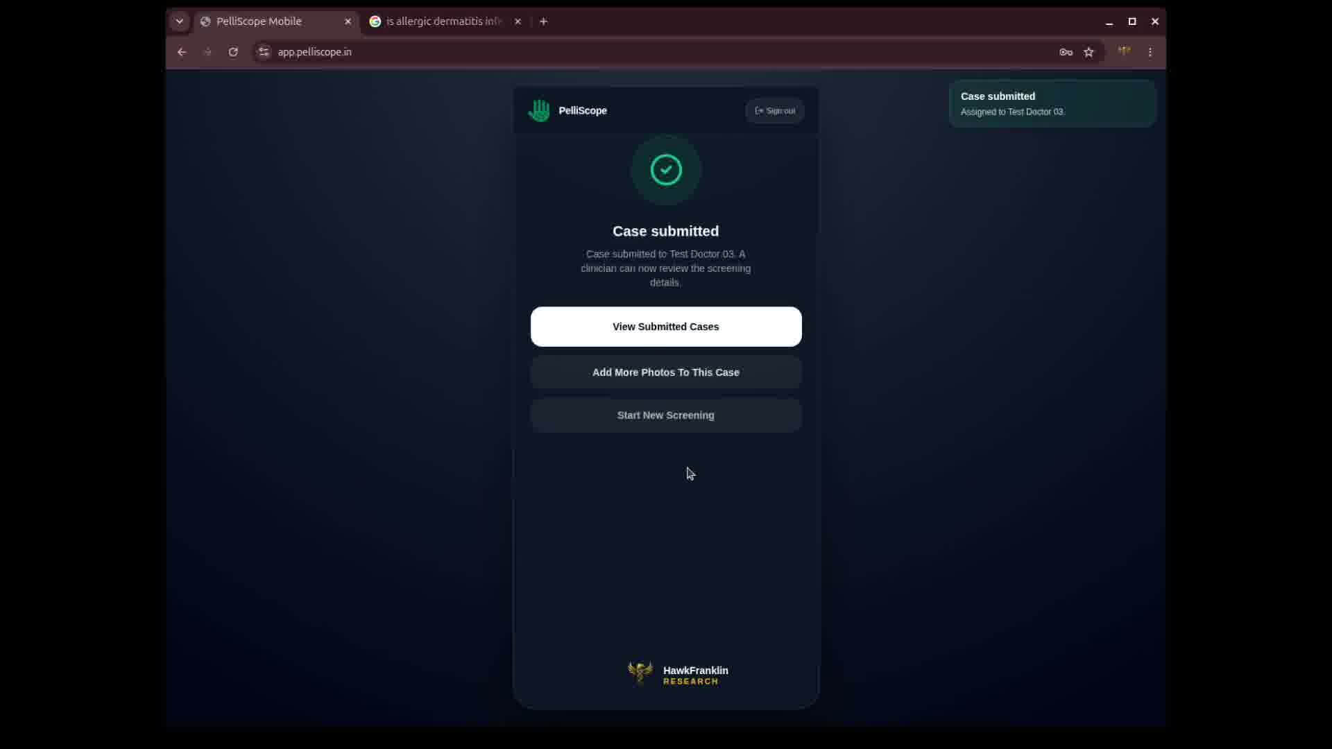 Digital Prescription Confirmation